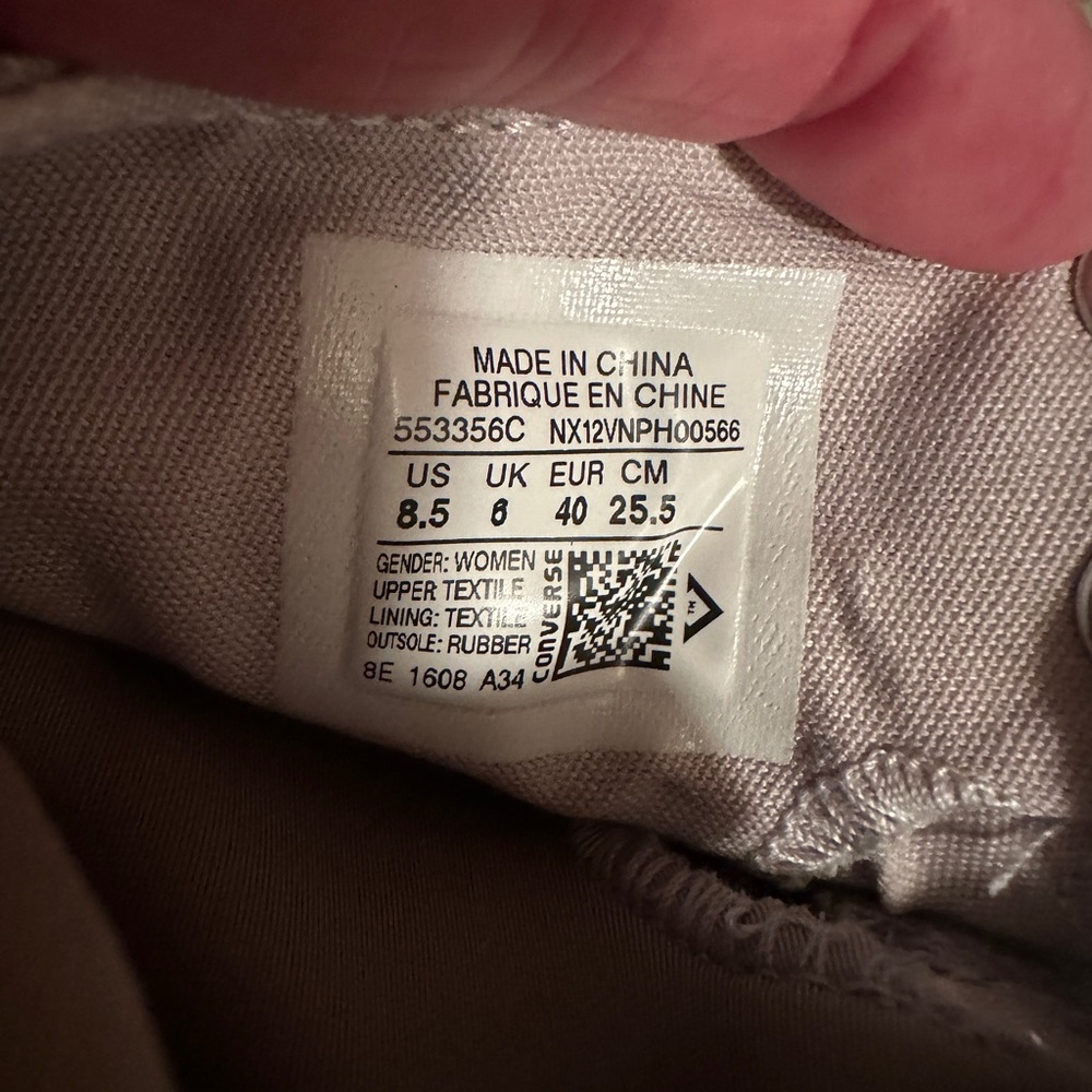 Converse Chuck Taylor Gray Patterned High-Top Sne… - image 6